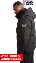 Reebok Men's Winter Jacket - Heavyweight Quilted Puffer Parka Coat - Weather Resistant Ski Jacket for Men (M-XXL) - Image 5